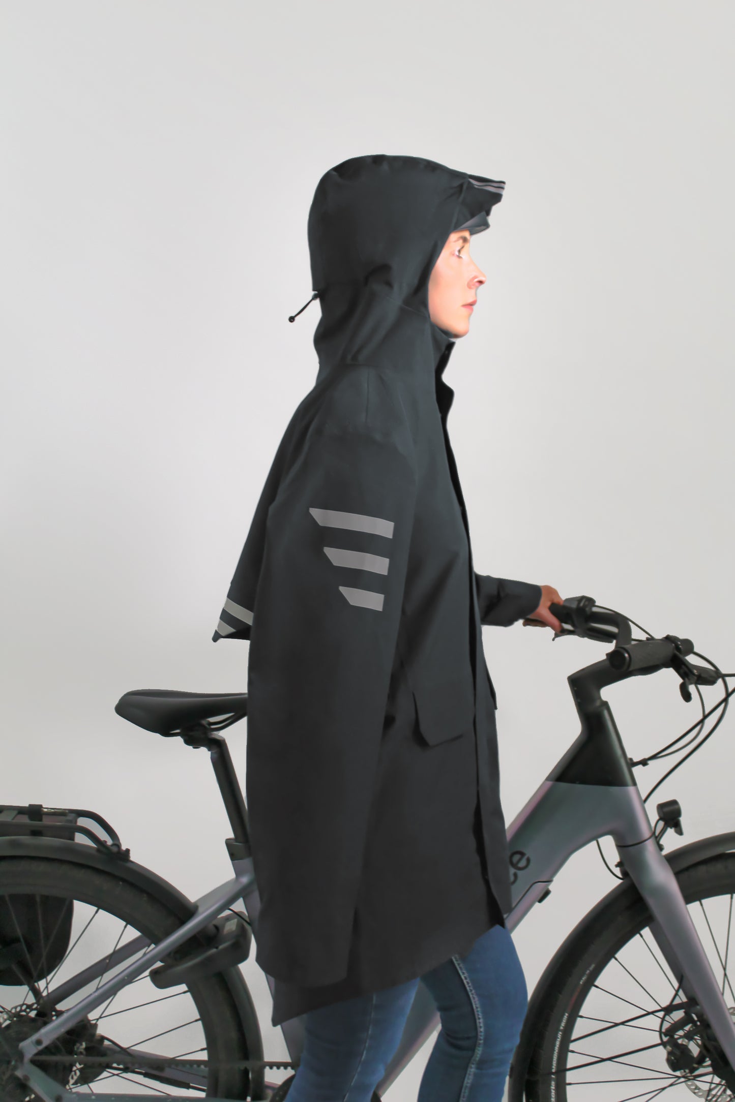 Allweather Fahrradjacke - Night rider - Damen Ohne "Ride on"