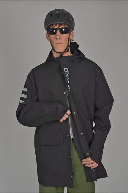 2nd Gen - Allweather Fahrradjacke - Black bird - Herren