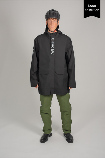 2nd Gen - Allweather Fahrradjacke - Black bird - Herren